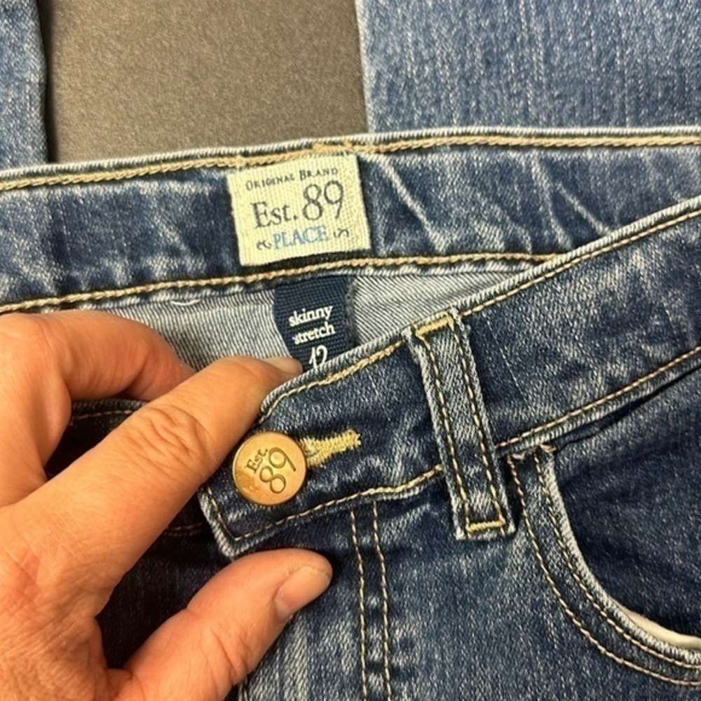 Children’s place girls skinny stretch  blue jean  size 12